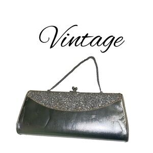 Vintage showgirl evening bag • semi formal • wedding • black tie • special event